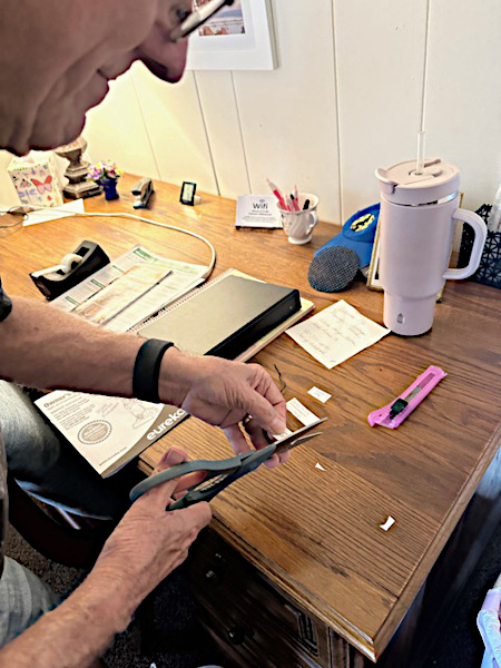 gentleman working on a task at desk during a work weekend